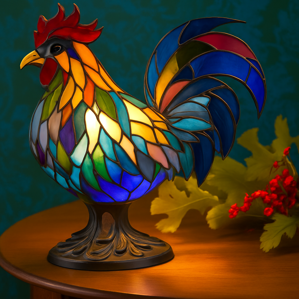 DON – COLORFUL ROOSTER LAMP
