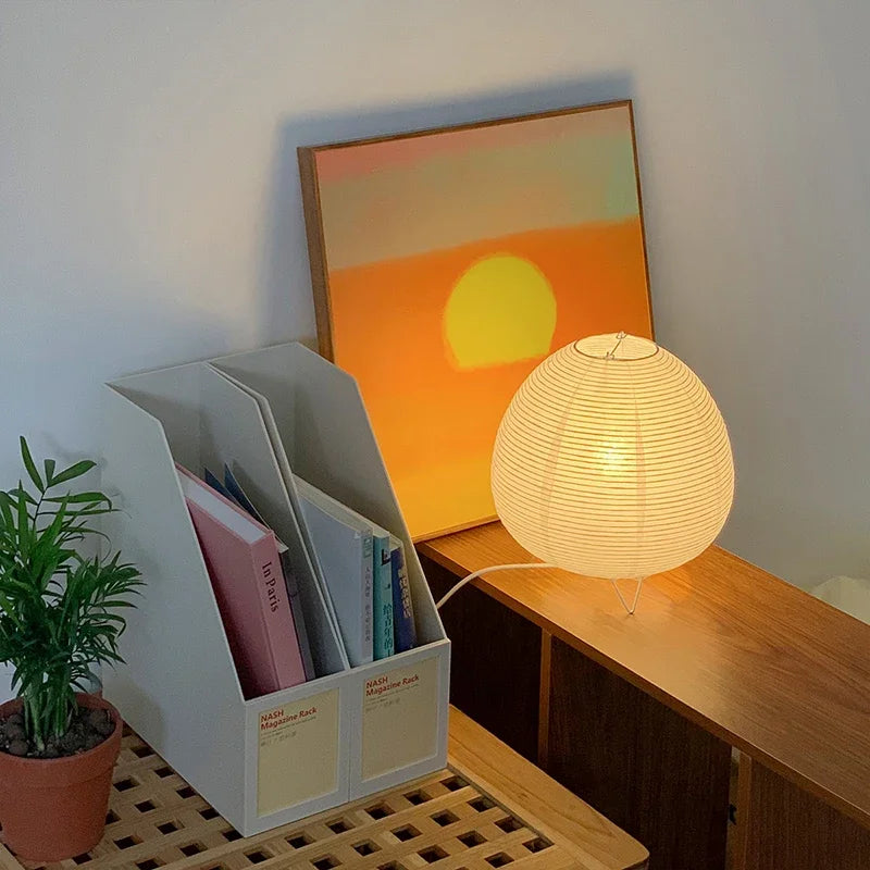 PAUL– RICE PAPER LANTERN LED LAMP